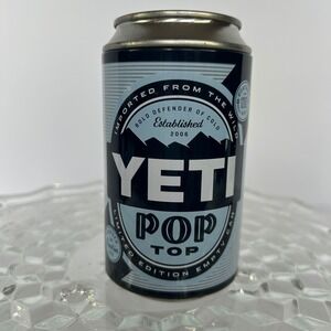 YETI Pop Top Limited Edition Empty Collectible Novelty Can‎ Cooler Display